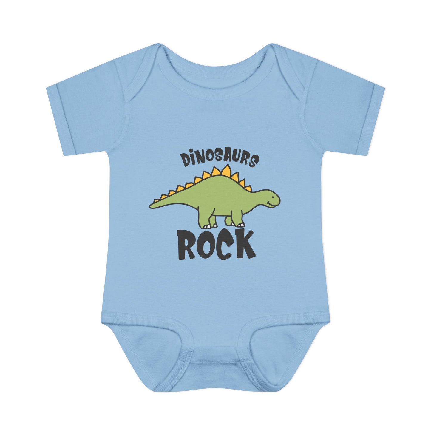 Dinosaurs Rock Baby Rib Bodysuit