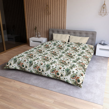Whimsy In Bloom Microfiber Duvet Cover