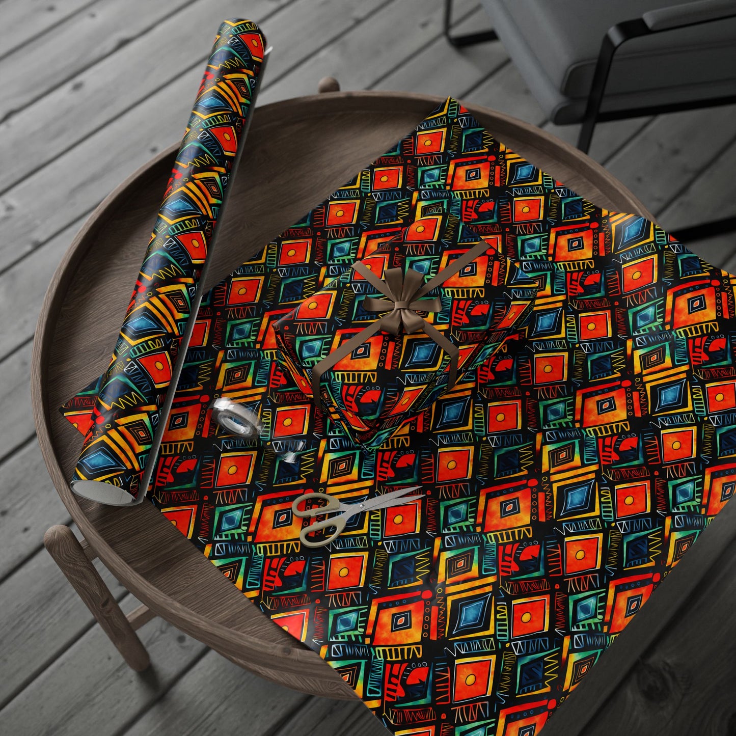 Abundance Rhythm Kwanzaa Wrapping Paper