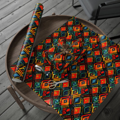 Abundance Rhythm Kwanzaa Wrapping Paper