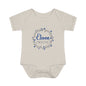 Blue Milestone Wreath Onesie-Eleven Months