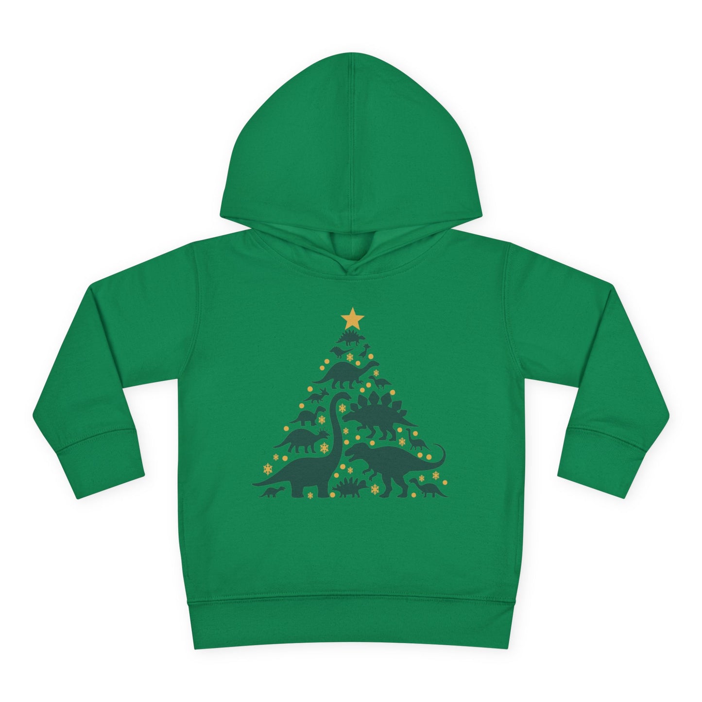 Dinosaur Christmas Tree Toddler Hoodie