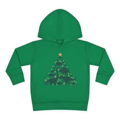 Dinosaur Christmas Tree Toddler Hoodie