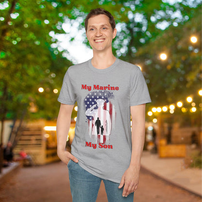 My Marine My Son (Dad) Adult T-shirt