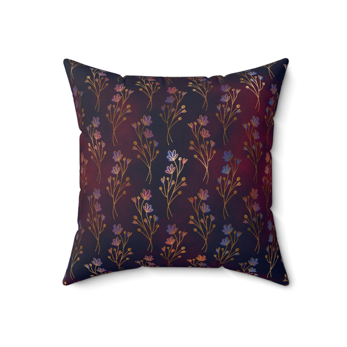 Golden Grove Midnight Throw Pillow