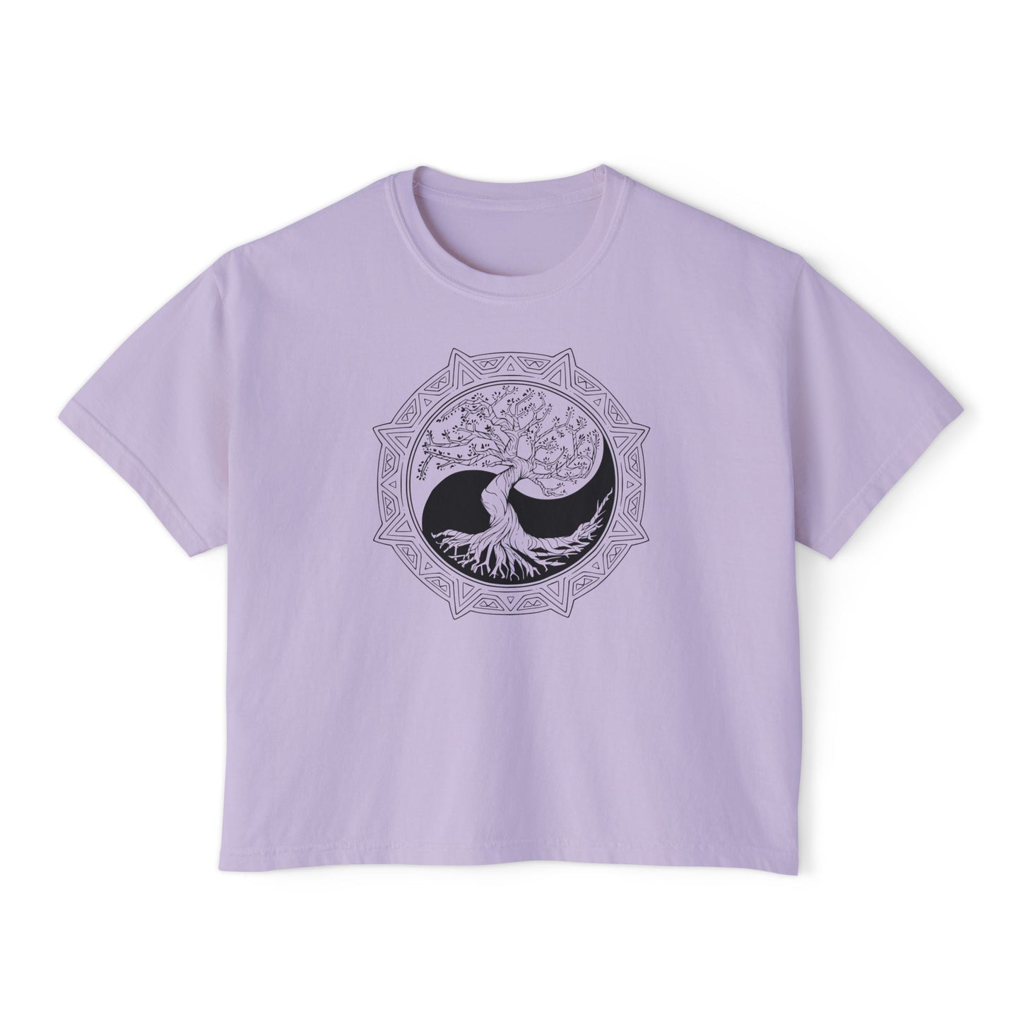 Tree of Life Yin Yang 6 Women's Boxy Tee
