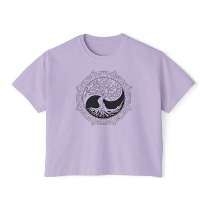 Tree of Life Yin Yang 6 Women's Boxy Tee