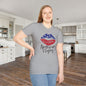 American Mama (Grunge Lips) Adult T-shirt