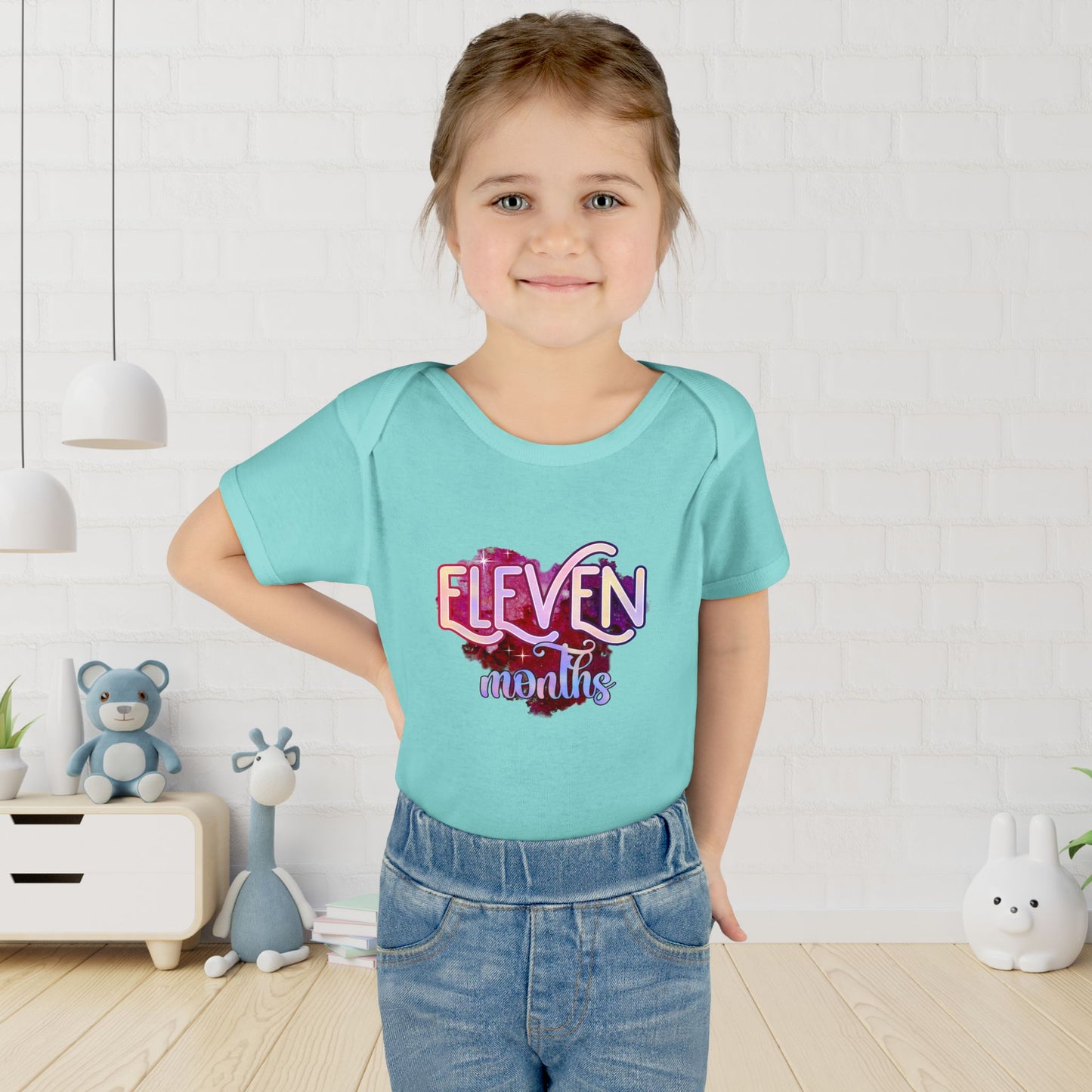 Stardust Baby Milestone Bodysuit-Eleven Months