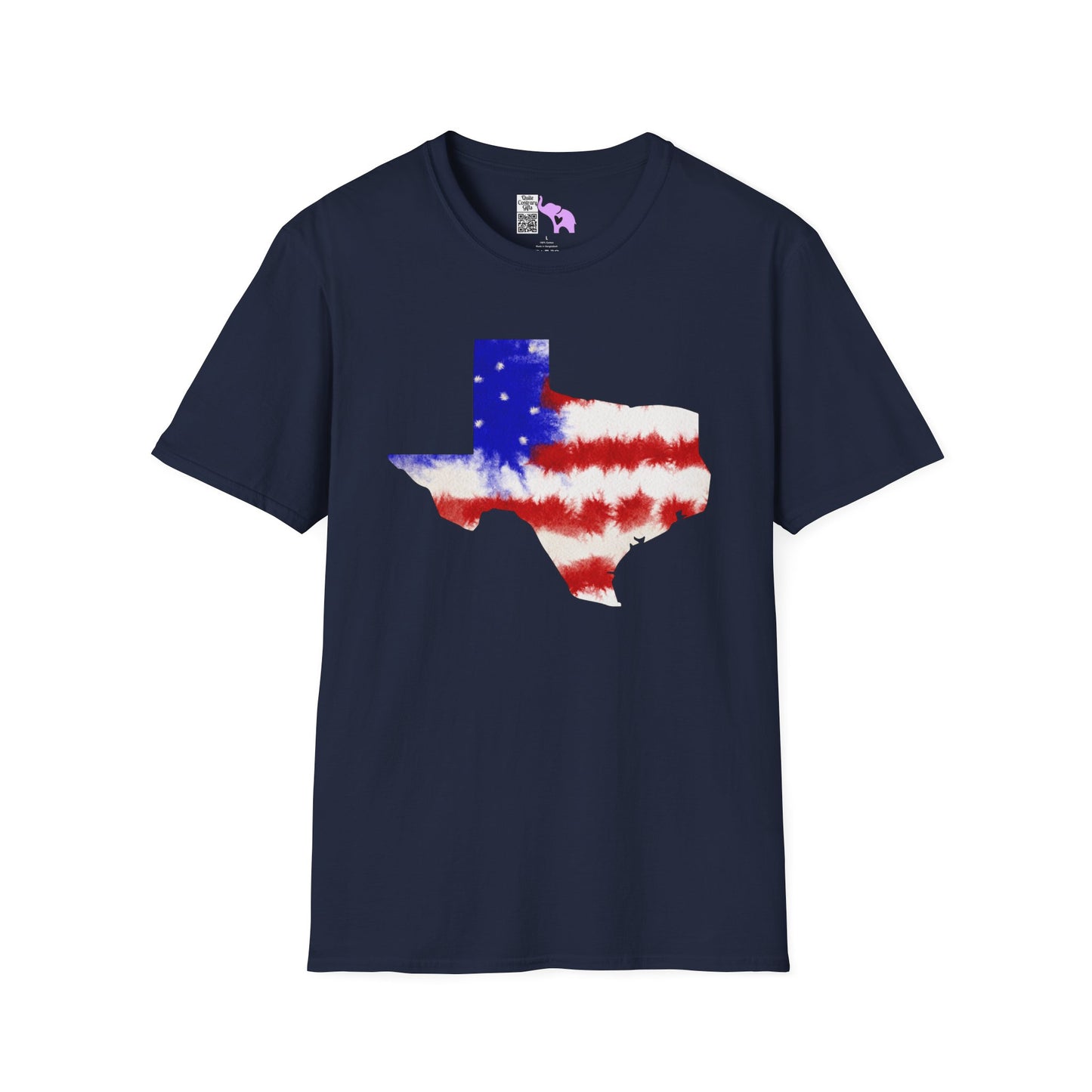 Texas American Tie Dye Flag Adult T-shirt