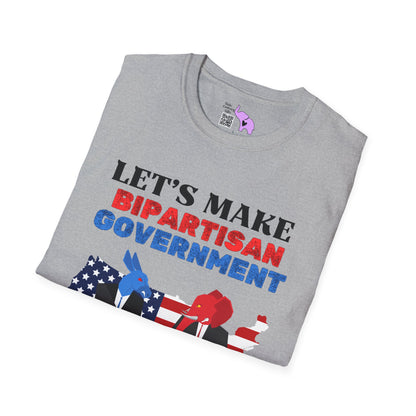 Let's Make Bipartisan Government Cool Again Again Adult T-shirt