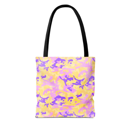 Peach Sorbet Camo Canvas Tote Bag