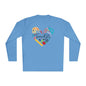 Teacher Supply Heart Adult Long Sleeve Tee