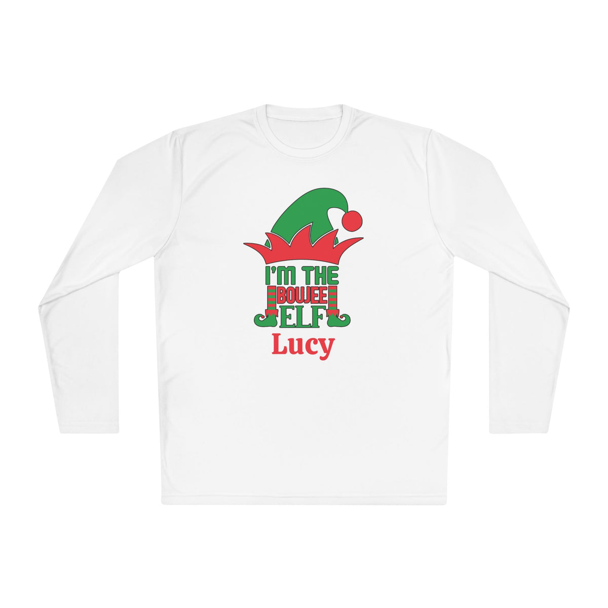 I'm The Boujee Elf Personalized Adult Long Sleeve Tee