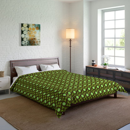 Pistachio Pinwheels Basic Bedding Set