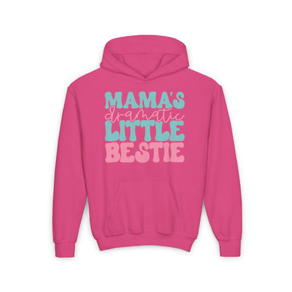 Mama's Dramatic Little Bestie Youth Heavy Blend Hoodie