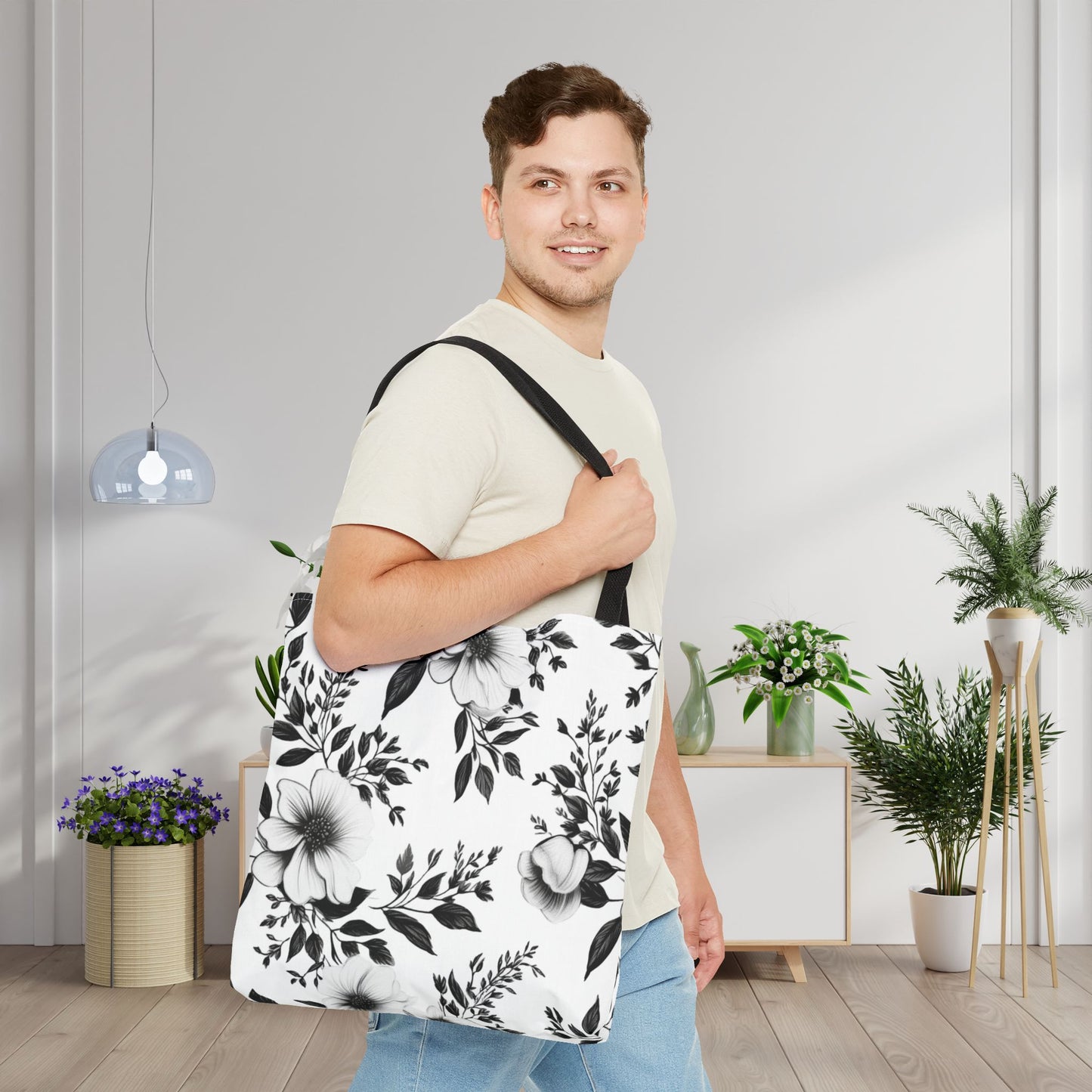 Garden Sketch Canvas Tote Bag