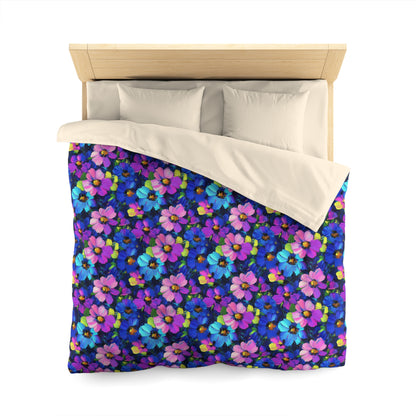 Watercolor Daisies Microfiber Duvet Cover