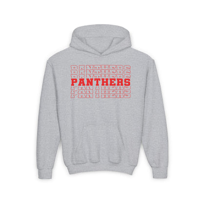 Panthers (Stacked) Youth Heavy Blend Hoodie