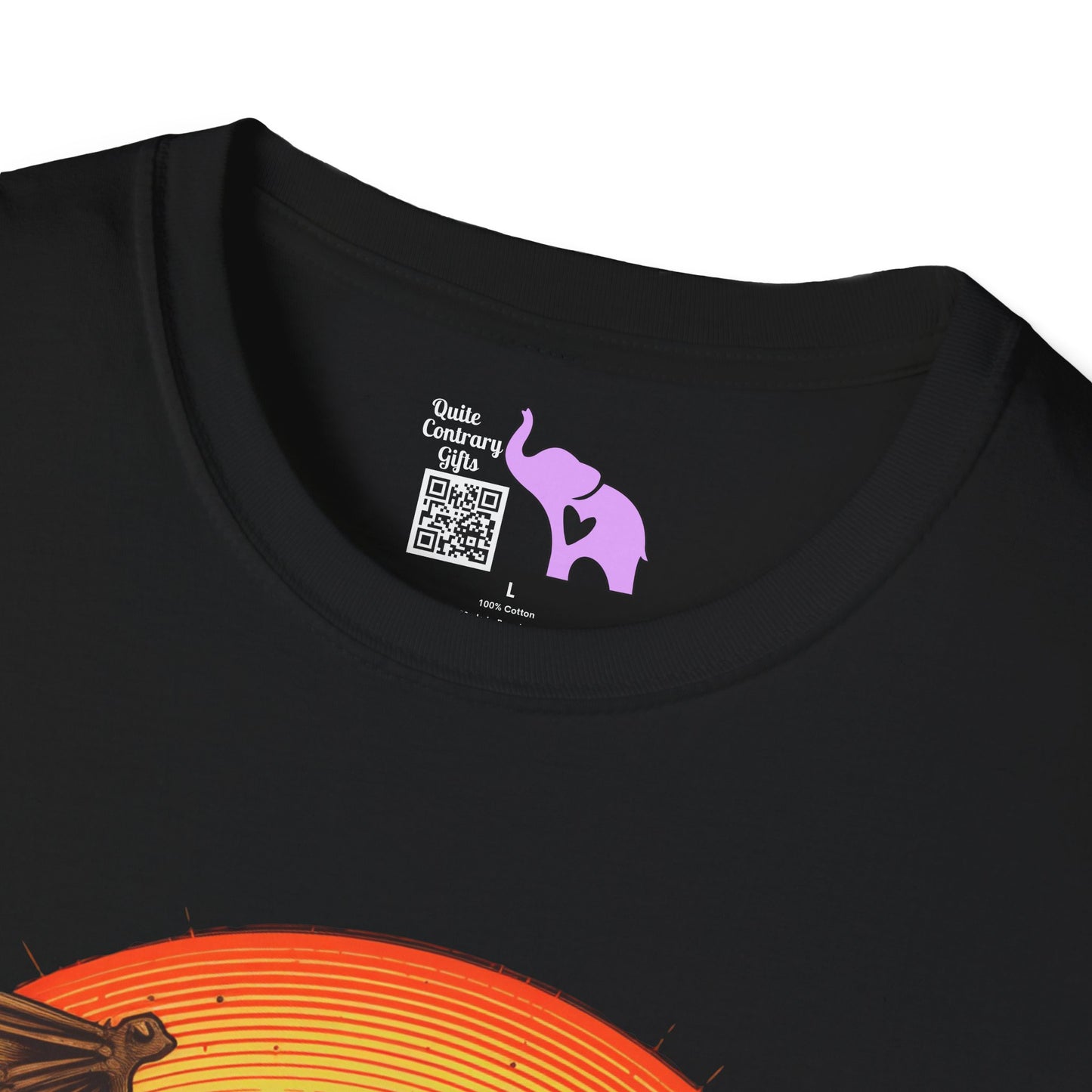 Creepy Bats Over Moon 4 Adult T-shirt