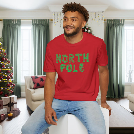North Pole Adult T-shirt