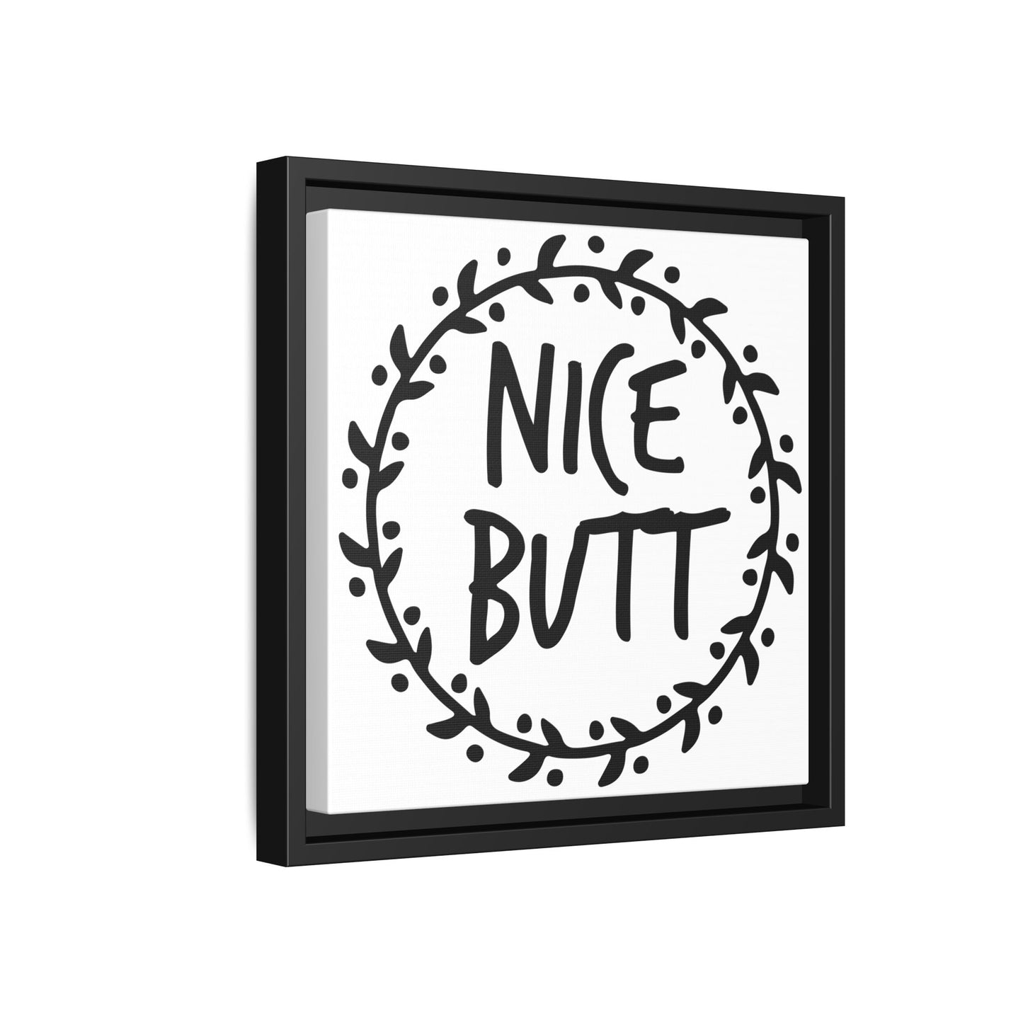 Nice Butt Framed Canvas Bathroom Art