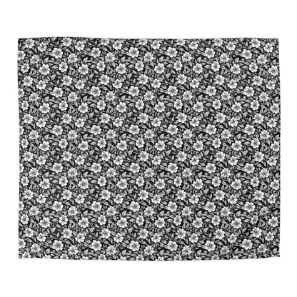 Monochrome Paradise Bloom Microfiber Duvet Cover