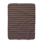 Midnight Clay Cairn Stripes Fleece Blanket