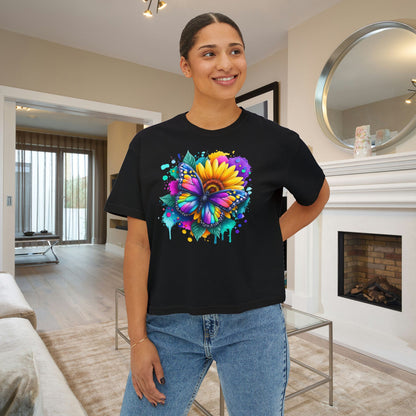 Bloom & Flutter Women's Boxy Tee