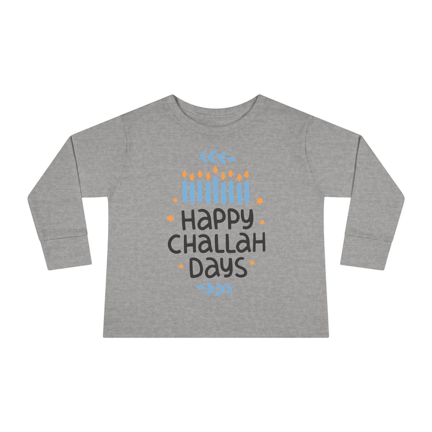 Happy Challah Days Toddler Long Sleeve Tee