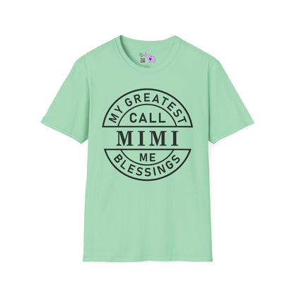 My Greatest Blessings Call Me Mimi Adult T-shirt