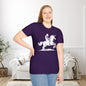 Bigfoot Rides A Unicorn Adult T-shirt