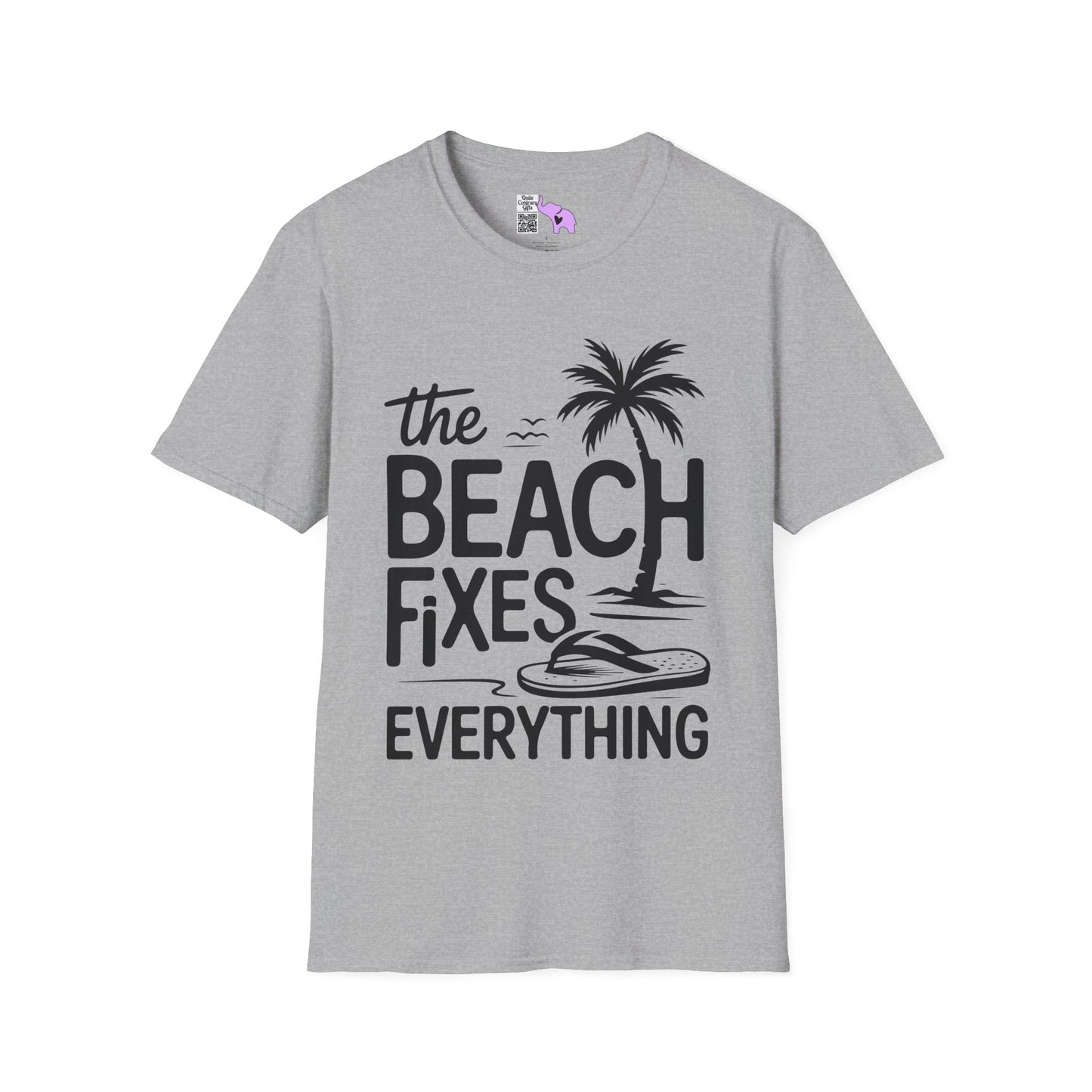 The Beach Fixes Everything Adult T-shirt
