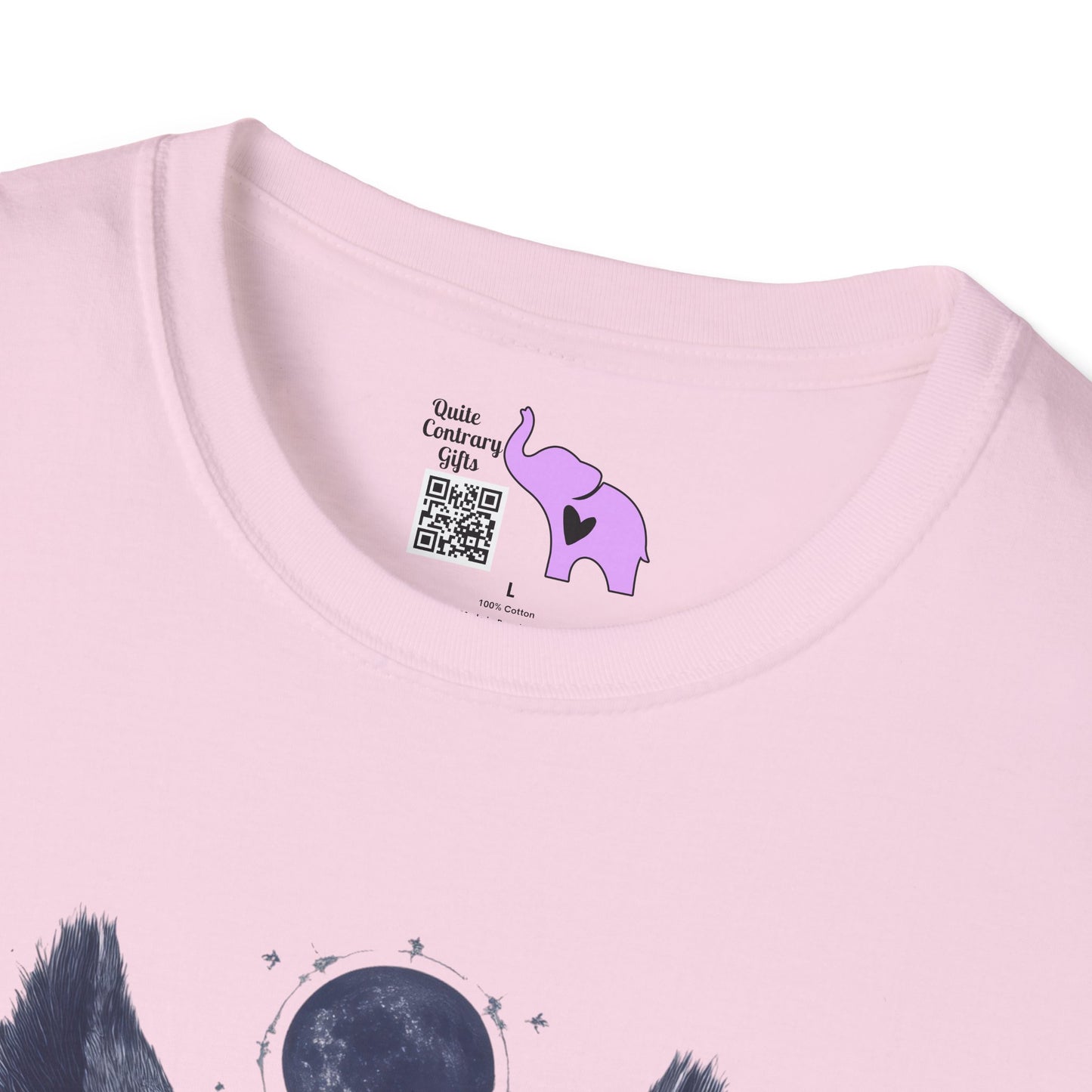 Creepy Skull Wolf Adult T-shirt