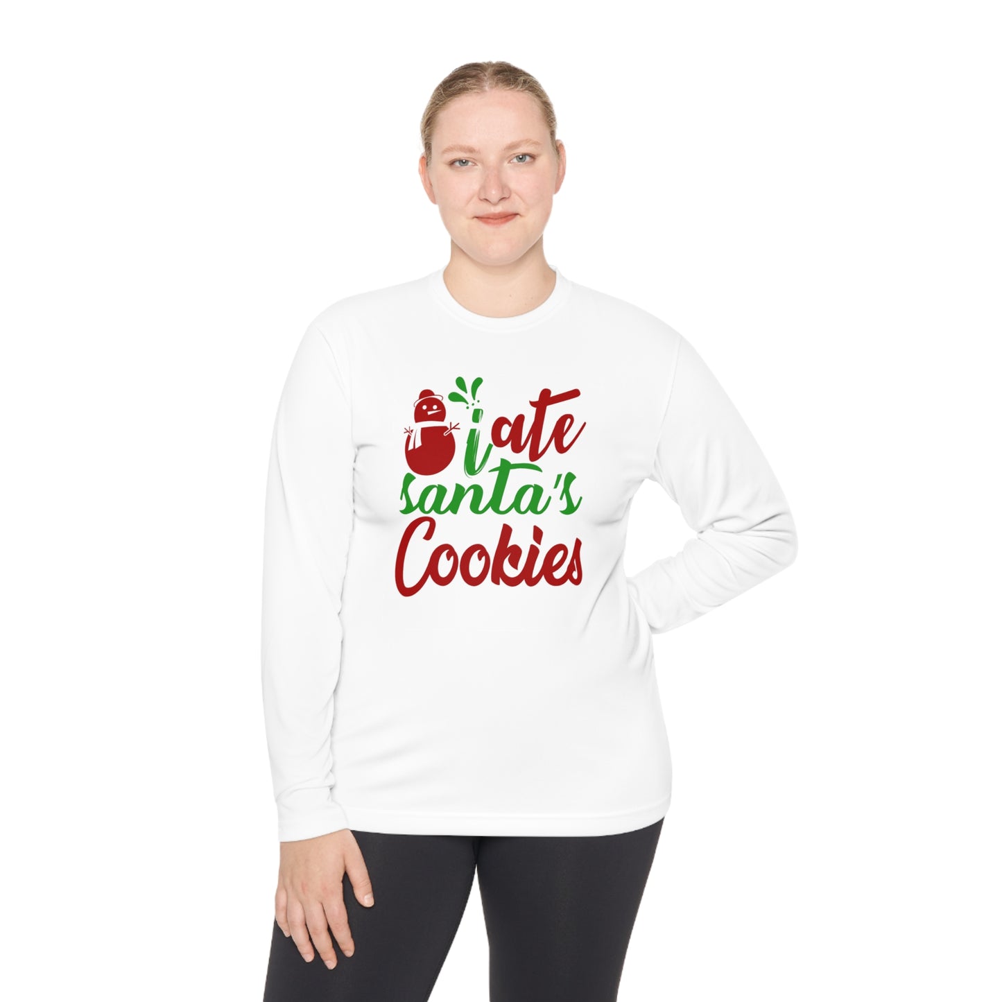 I Ate Santa's Cookies Adult Long Sleeve Tee