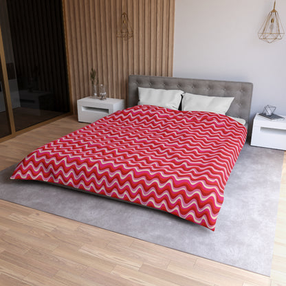 Blush Frequency Microfiber Duvet Cover