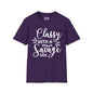 Classy With Savage Side Adult T-shirt