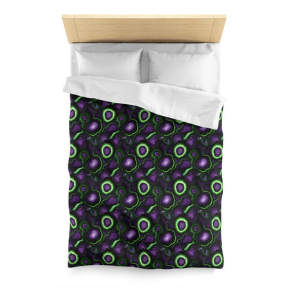 Amethyst & Lime Fracture Microfiber Duvet Cover