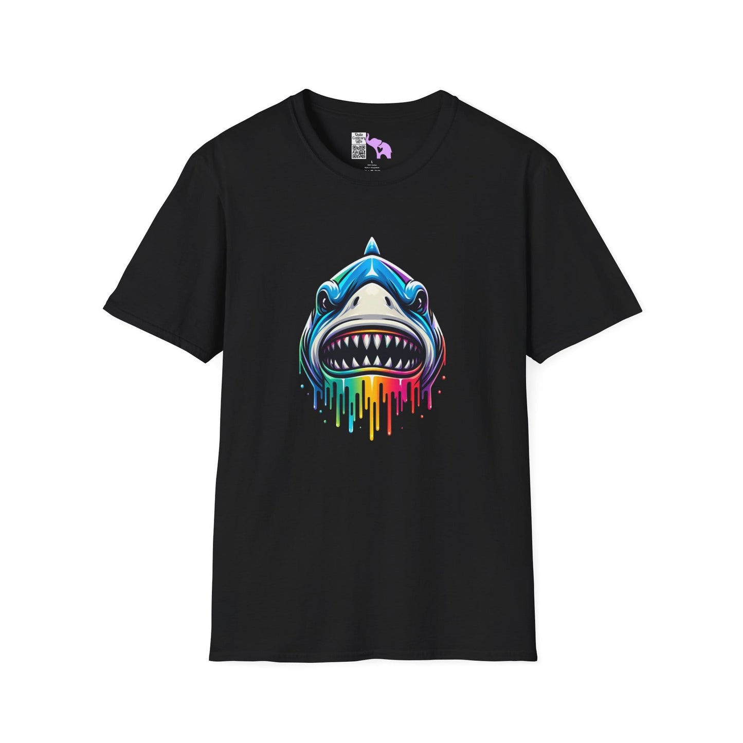 Colorful Shark Adult T-shirt
