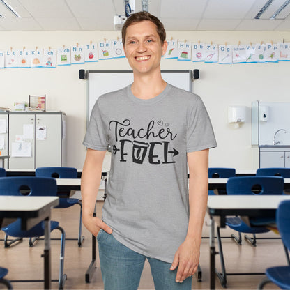 Teacher Fuel Adult T-shirt