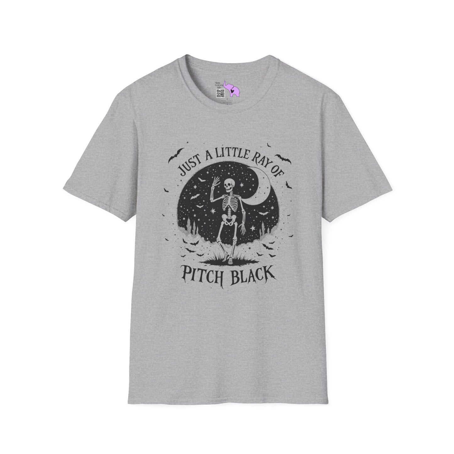 Just A Little Ray of Pitch Black (Crescent Moon) Adult T-shirt