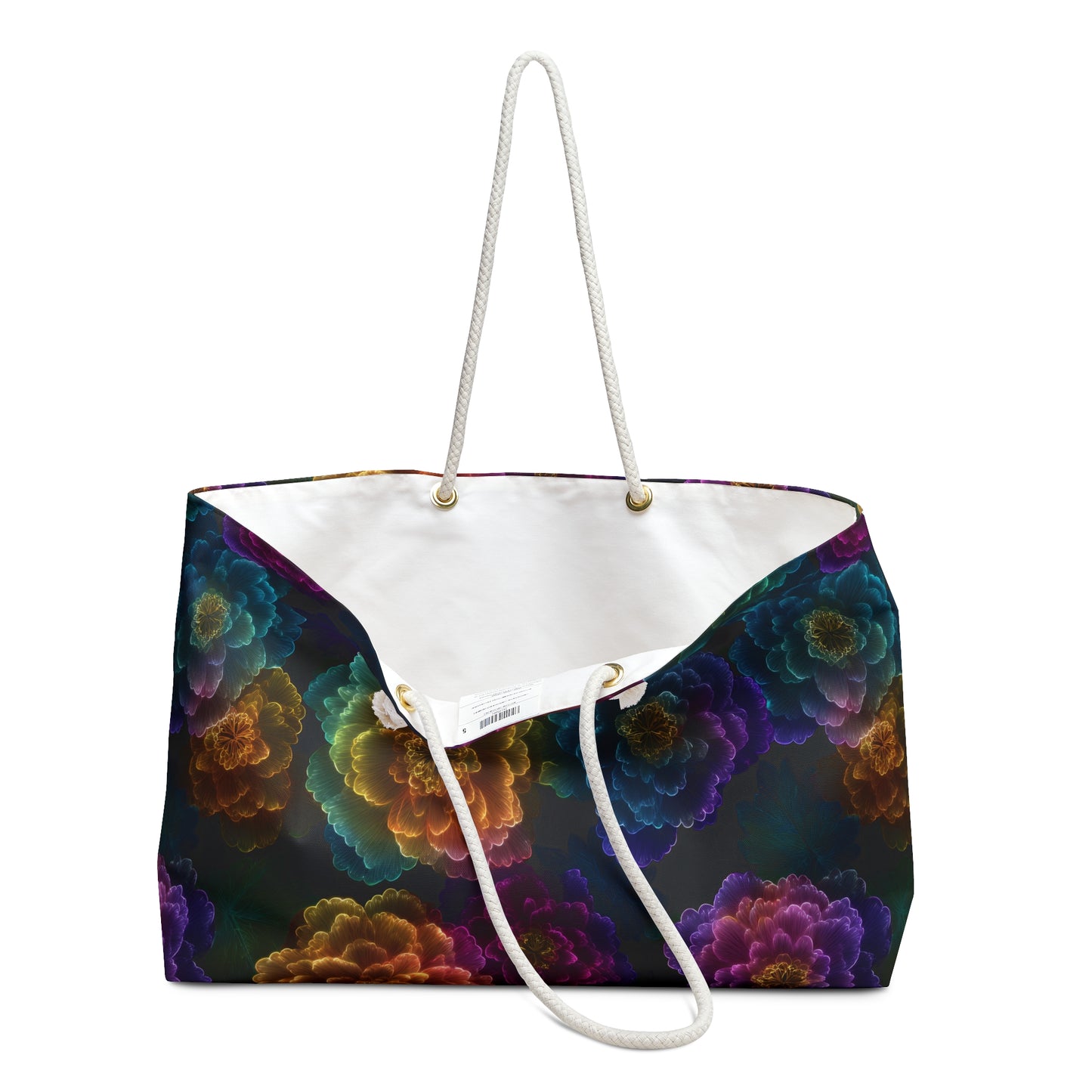 Neon Whisper Blooms Weekender Bag