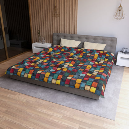 Patch Pop Microfiber Duvet Cover