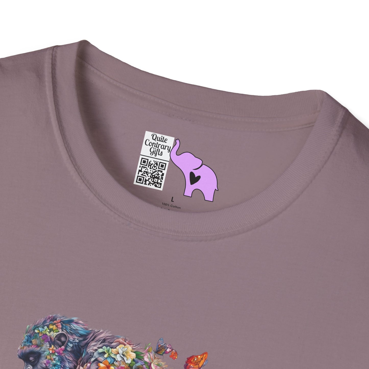 Flowers & Butterflies Bigfoot Adult T-shirt