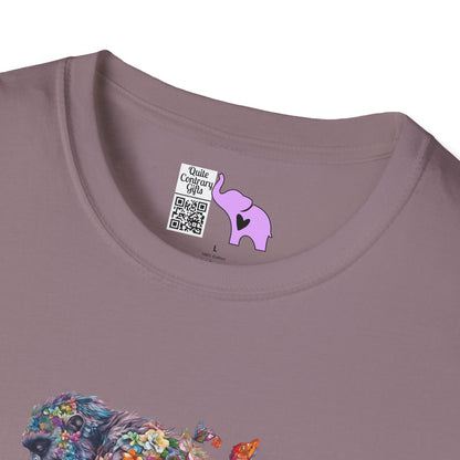 Flowers & Butterflies Bigfoot Adult T-shirt