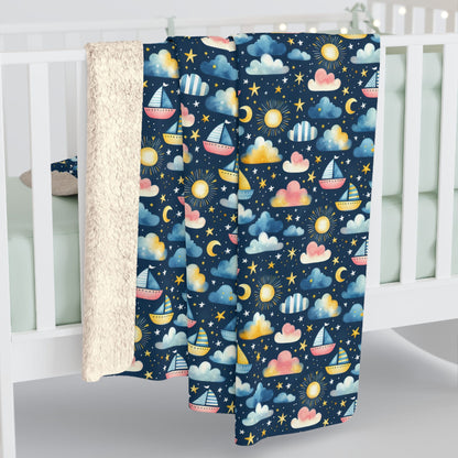 Night Sail Dreams Fleece Blanket