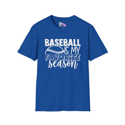Baseball Is My Favorite Season Adult T-shirt