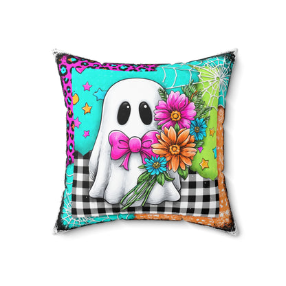 Patchwork Phantom Throw Pillow