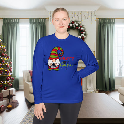 Naughty and I Gnome It Adult Long Sleeve Tee