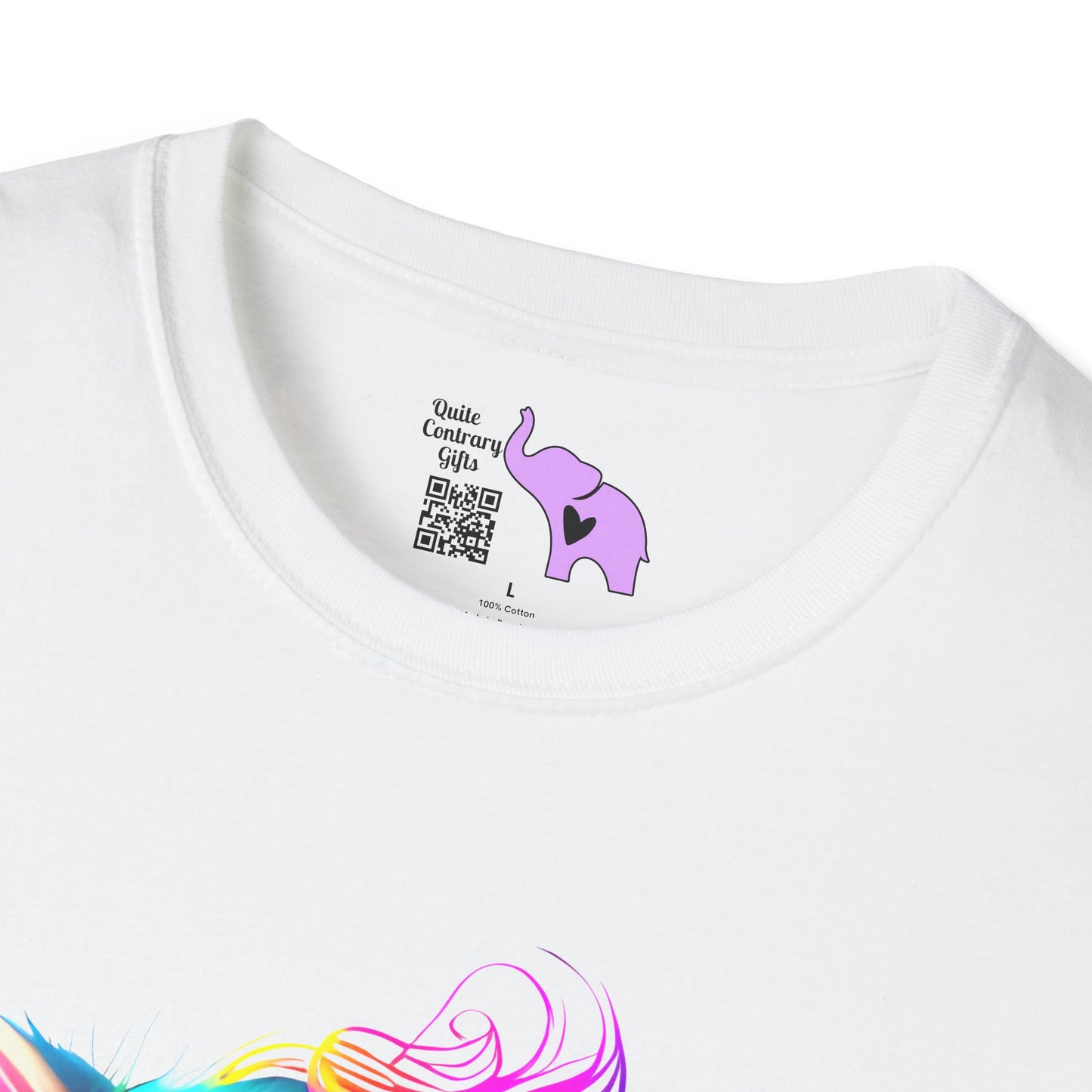 Cute Colorful Kitten Adult T-shirt